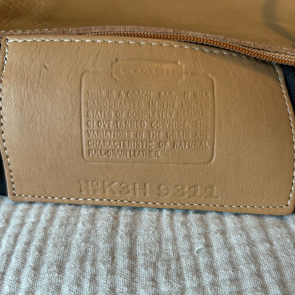 COACH 9311 Tan Mini Bag with Smooth Leather Finish - Picture 9 of 10